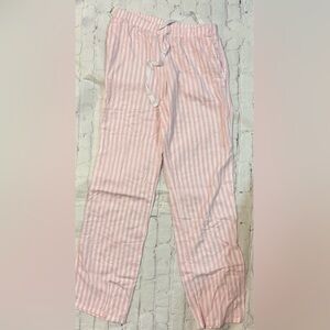 Victoria's Secret Pink and White Striped PJ’s 
Small